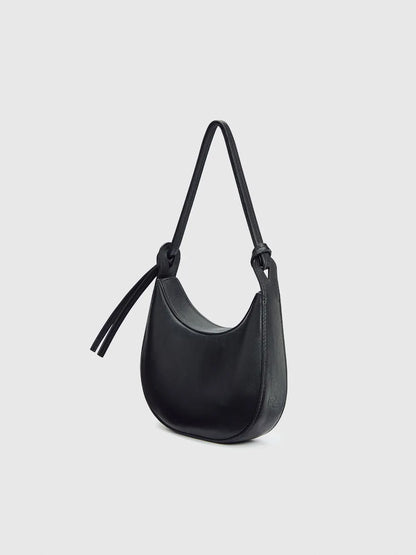 Knotted Strap Mini Saddle Shoulder Bag
