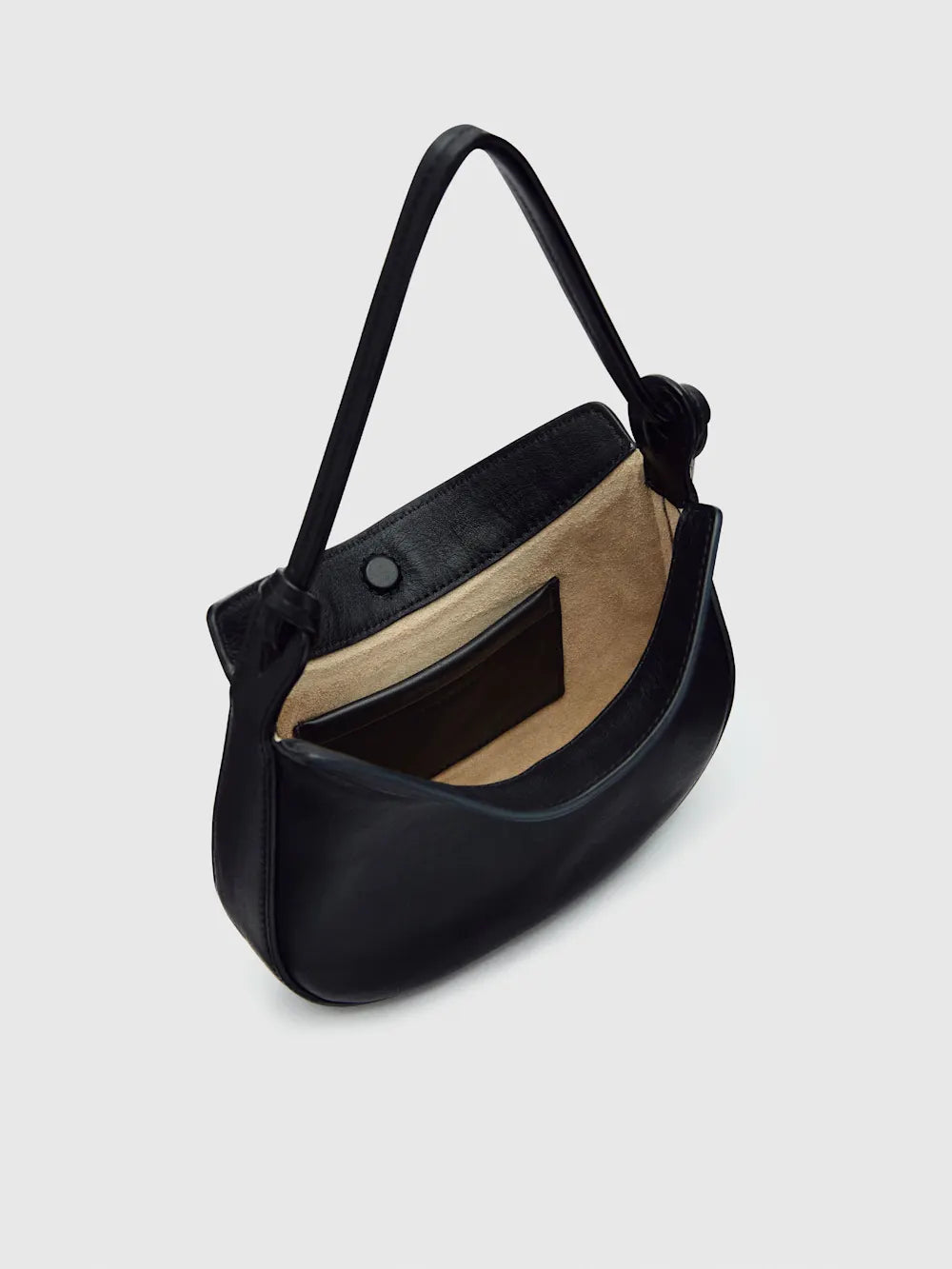 Knotted Strap Mini Saddle Shoulder Bag
