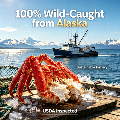 Wild Alaskan King Crab Legs🦀Meaty & Plump, Shipped Directly from US Warehouse