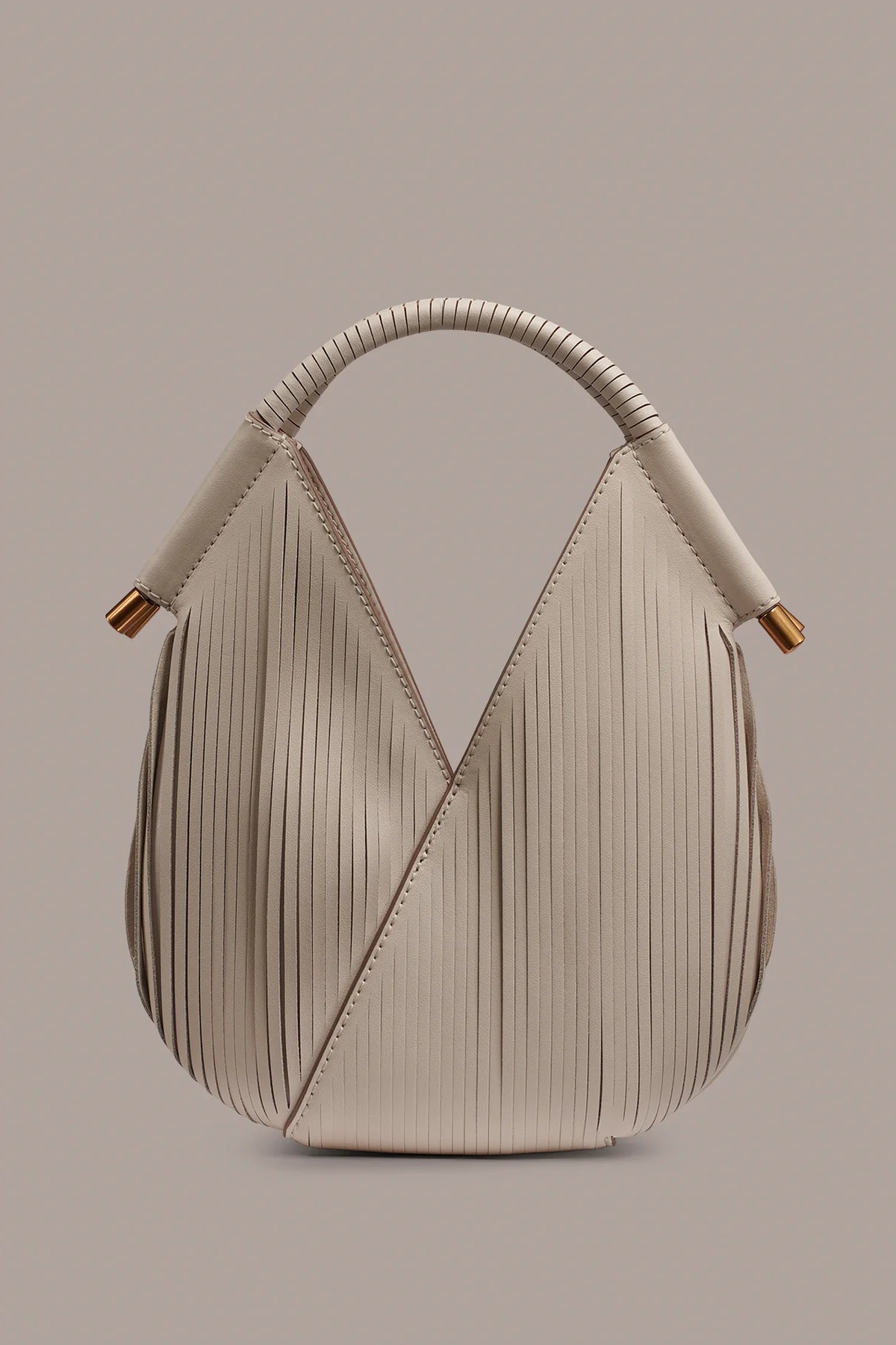 Laser Cut Fringe Dual Wear Micro Crossbody Handbag