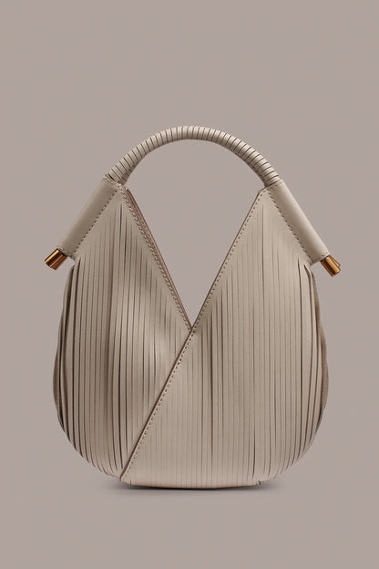Laser Cut Fringe Dual Wear Micro Crossbody Handbag