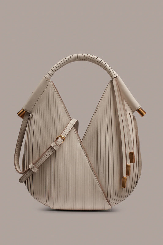 Laser Cut Fringe Dual Wear Micro Crossbody Handbag