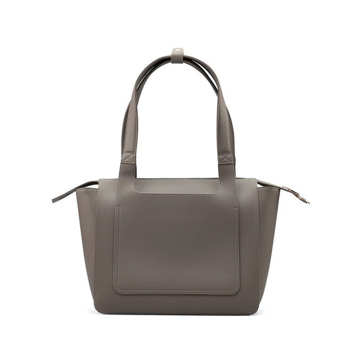Multi-Pocket Vegan Leather Work Travel Tote Bag With Laptop Sleeve