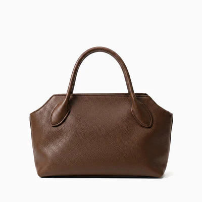Minimalist Vegan Leather Trapezoid Handheld Tote Bag