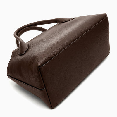 Minimalist Vegan Leather Trapezoid Handheld Tote Bag