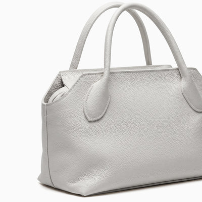Minimalist Vegan Leather Trapezoid Handheld Tote Bag