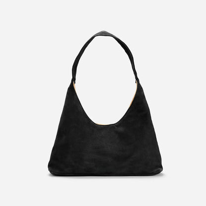 Warm Tone Soft Velvet Mini Slouchy Shoulder Bag