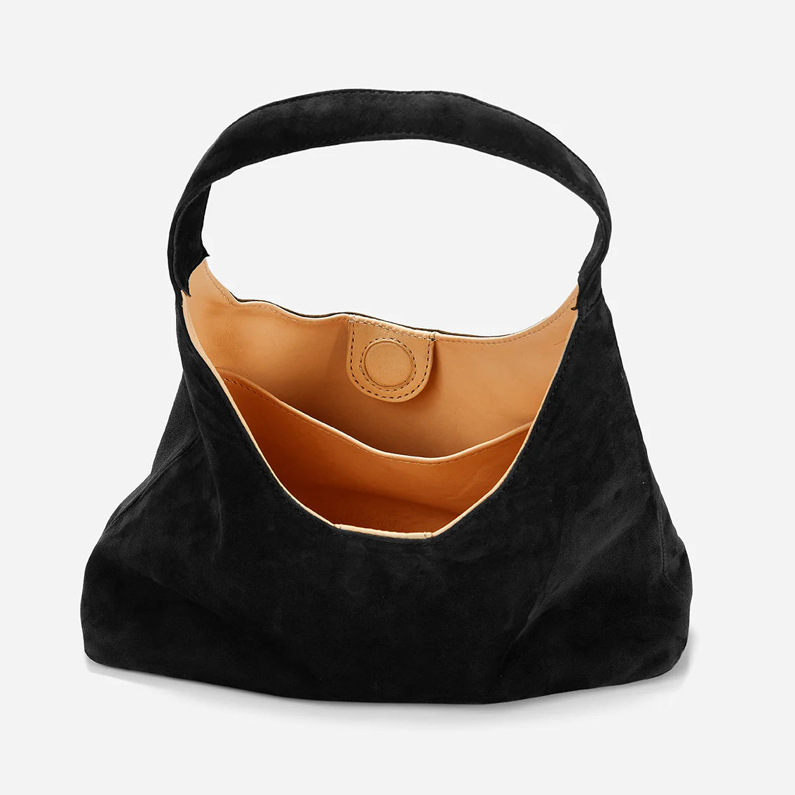Warm Tone Soft Velvet Mini Slouchy Shoulder Bag