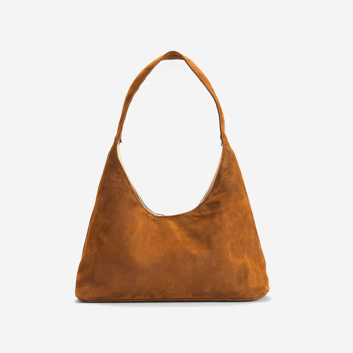 Warm Tone Soft Velvet Mini Slouchy Shoulder Bag