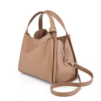 Dual Carry Structured Bucket Handbag