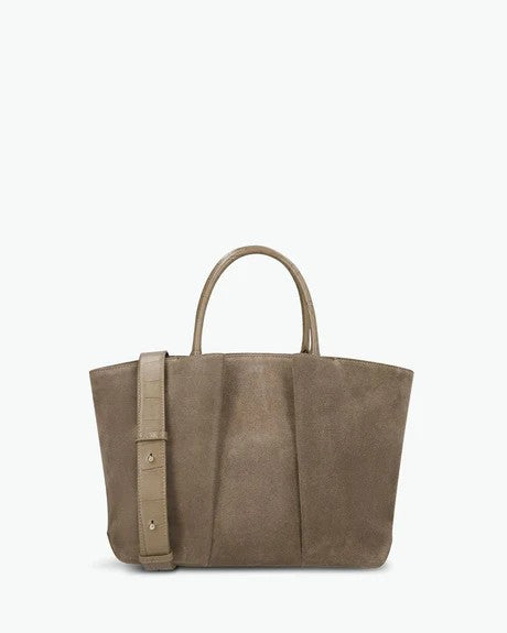 Multi Compartment Soft Velvet Work Tote Bag With Detachable Strap