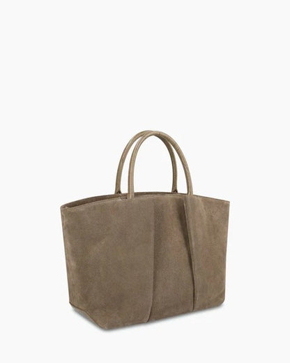 Multi Compartment Soft Velvet Work Tote Bag With Detachable Strap
