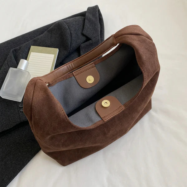 Soft Velvet Slouchy Daily Hobo Shoulder Bag
