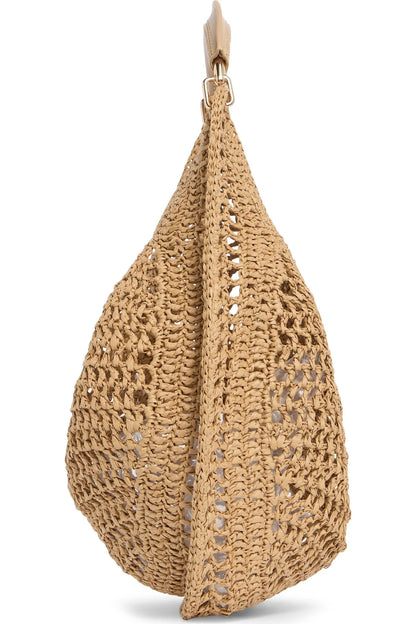 Banana Shape Hollow Woven Summer Straw Hobo Beach Bag
